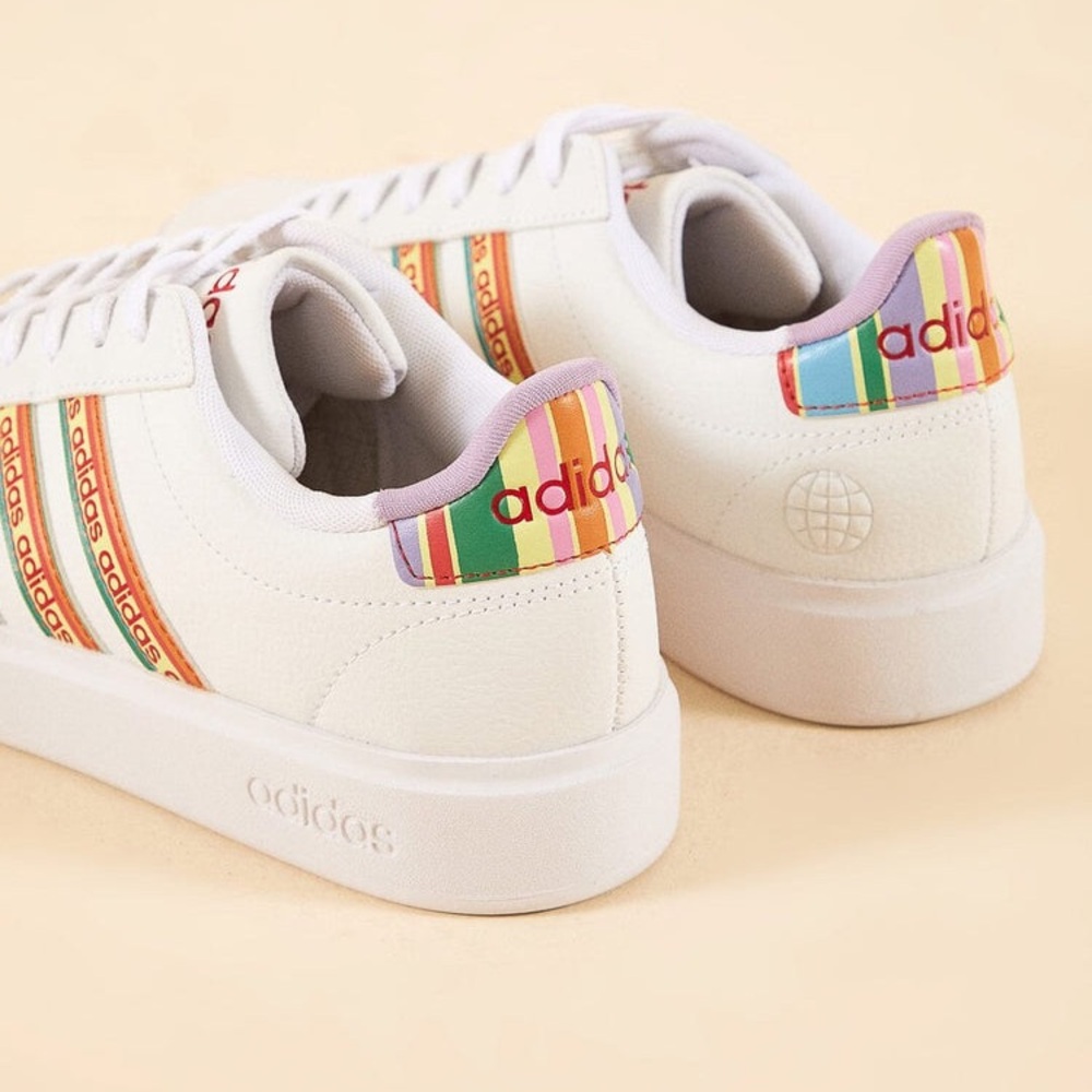 SOLD FARM Rio x Adidas Grand Court 2.0 Tennis Shoe Sneaker Footwear White EU 42 - Picture 5 of 12